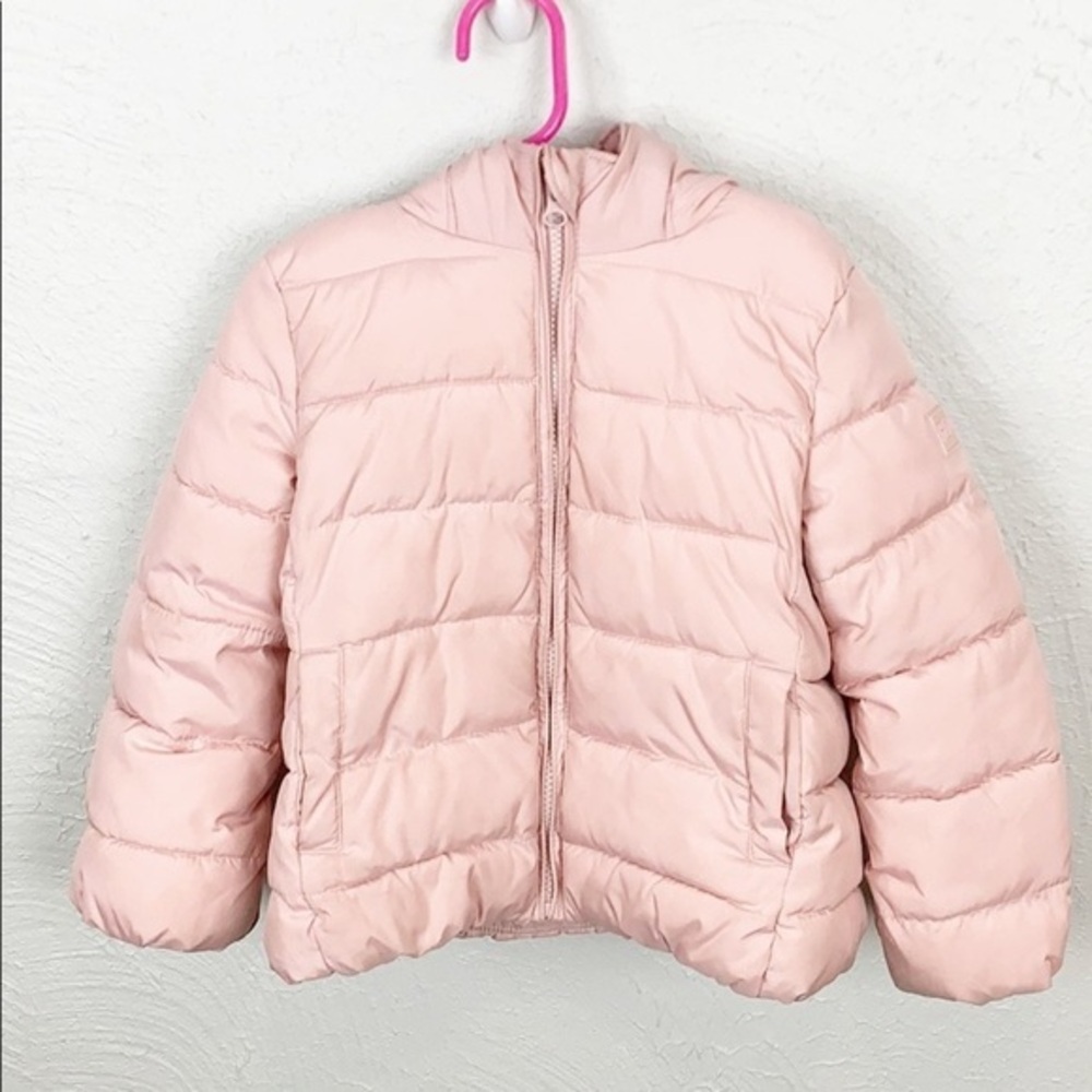 Gap Kids Pink Hooded Puffer Coat XS